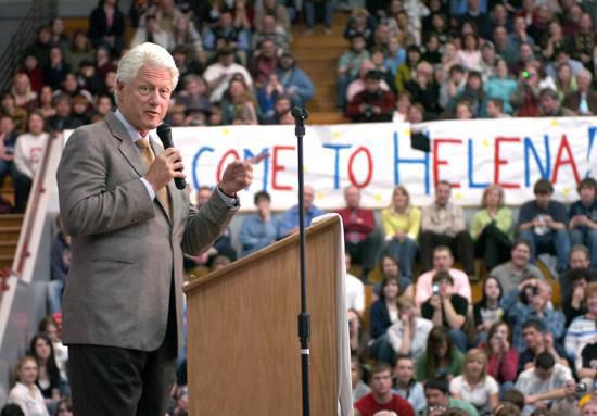 Bill Clinton in Helena